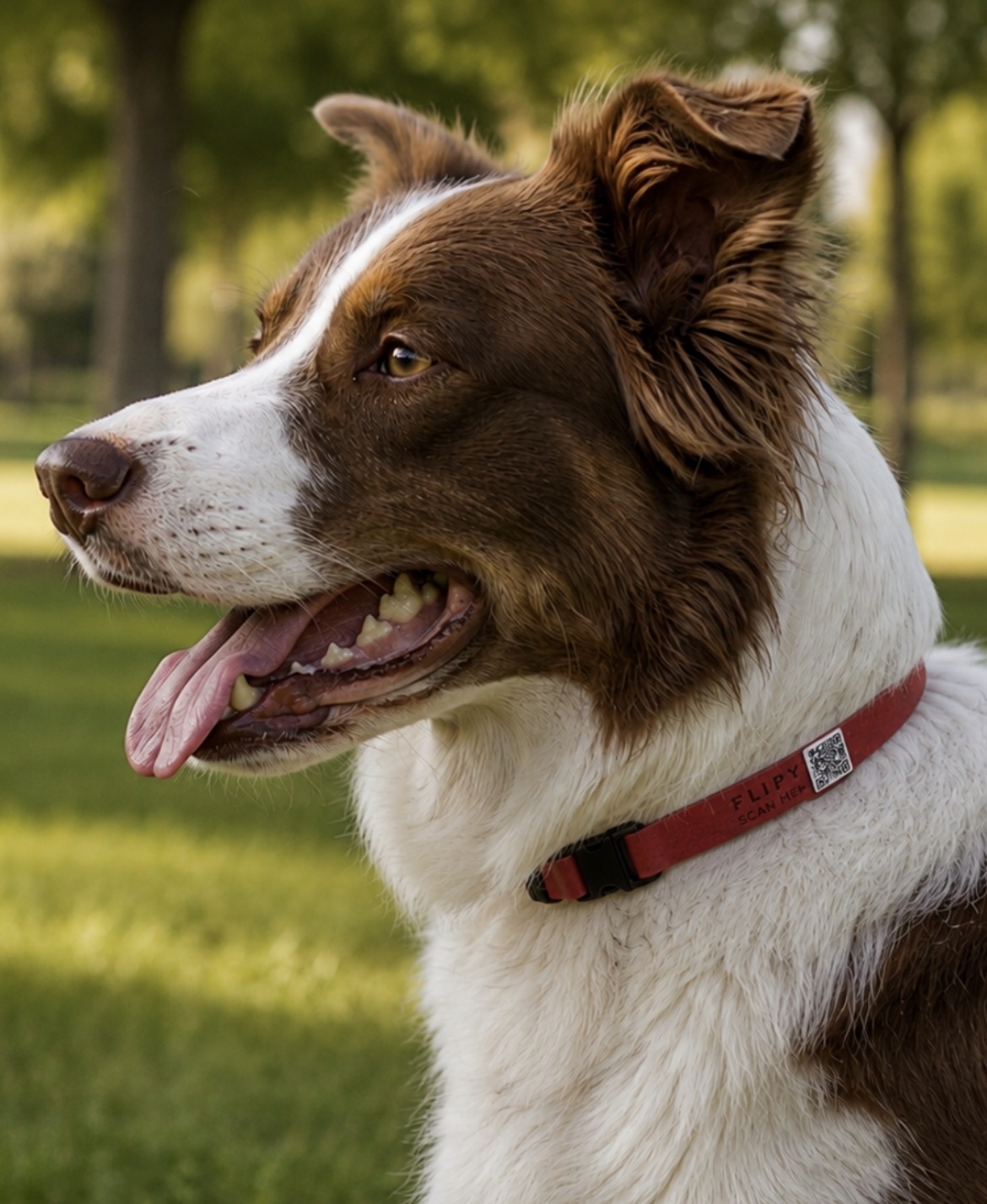 FLİPY QR KODLU KÖPEK BOYUN TASMASI M-L*5